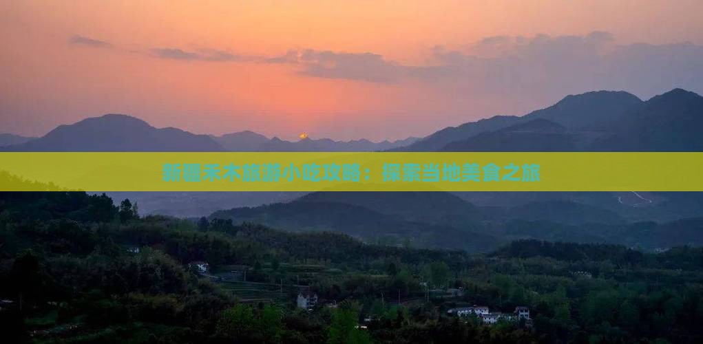 阿里到新疆禾木旅游小吃