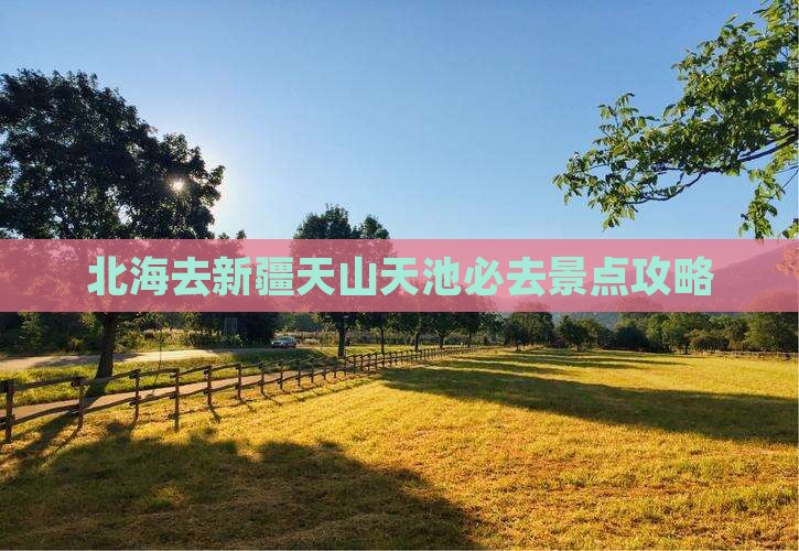 北海去新疆天山天池必去地