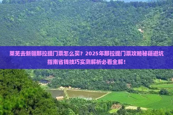 莱芜去新疆那拉提门票