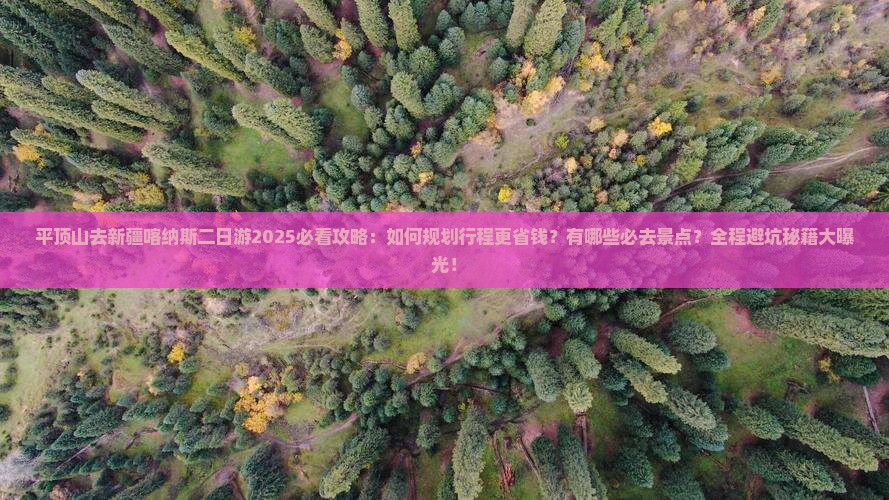 平顶山去新疆喀纳斯二日游