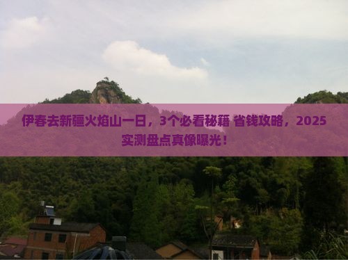 伊春去新疆火焰山一日