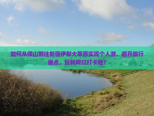 如何从保山前往新疆伊犁大草原实现个人游，避开旅行痛点，玩转网红打卡地？