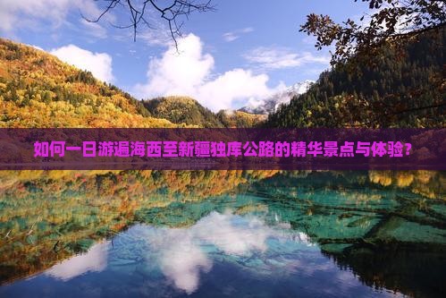如何一日游遍海西至新疆独库公路的精华景点与体验？