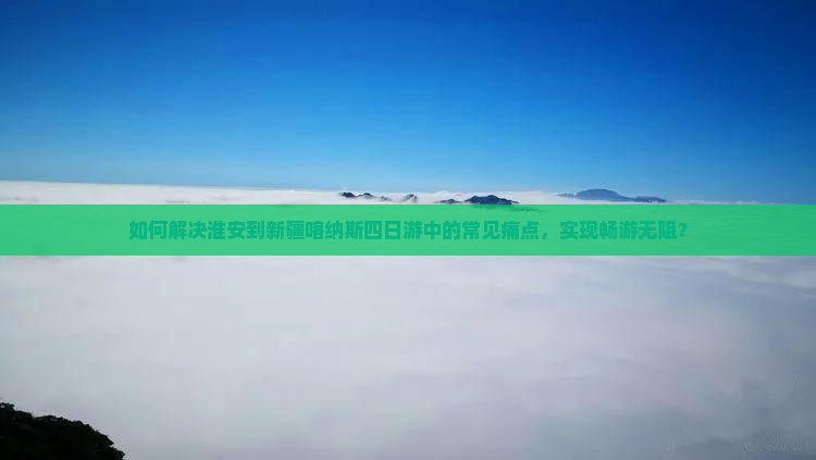 如何解决淮安到新疆喀纳斯四日游中的常见痛点，实现畅游无阻？