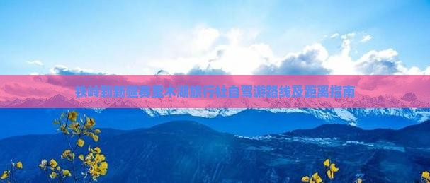 铁岭到新疆赛里木湖旅行社自驾游路线及距离指南