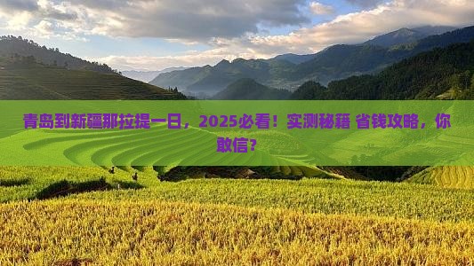 青岛到新疆那拉提一日