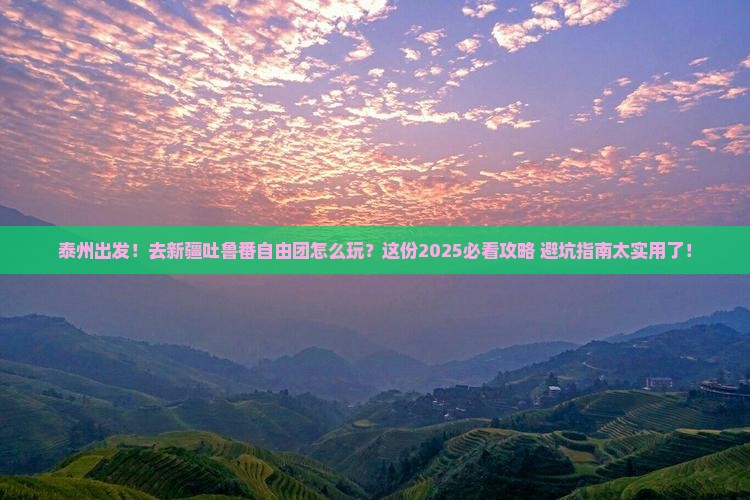 泰州到新疆吐鲁番自由团