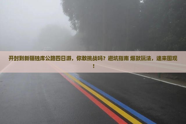 开封到新疆独库公路四日游