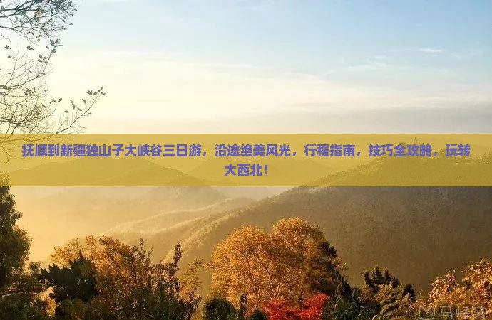 抚顺到新疆独山子大峡谷三日游