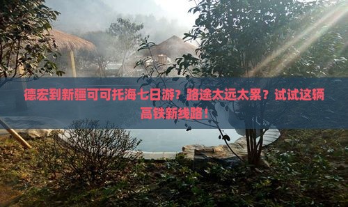 德宏到新疆可可托海七日游？路途太远太累？试试这辆高铁新线路！