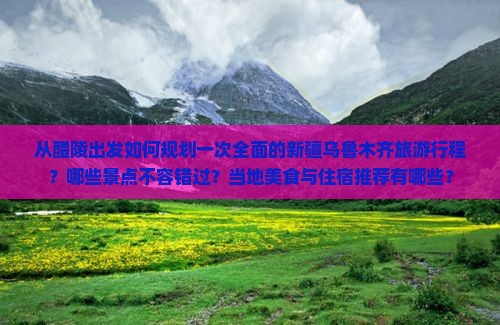 从醴陵出发如何规划一次全面的新疆乌鲁木齐旅游行程？哪些景点不容错过？当地美食与住宿推荐有哪些？