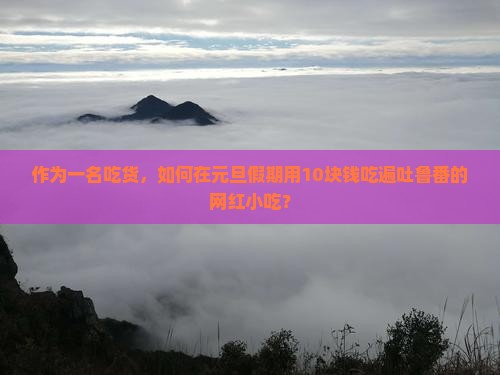 作为一名吃货，如何在元旦假期用10块钱吃遍吐鲁番的网红小吃？