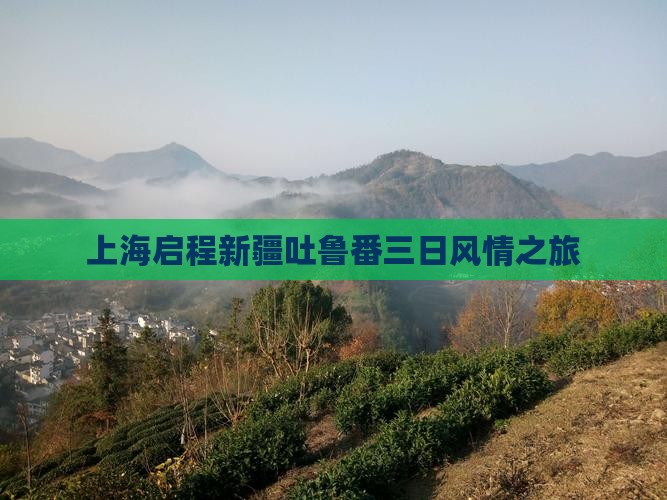 上海启程新疆吐鲁番三日风情之旅