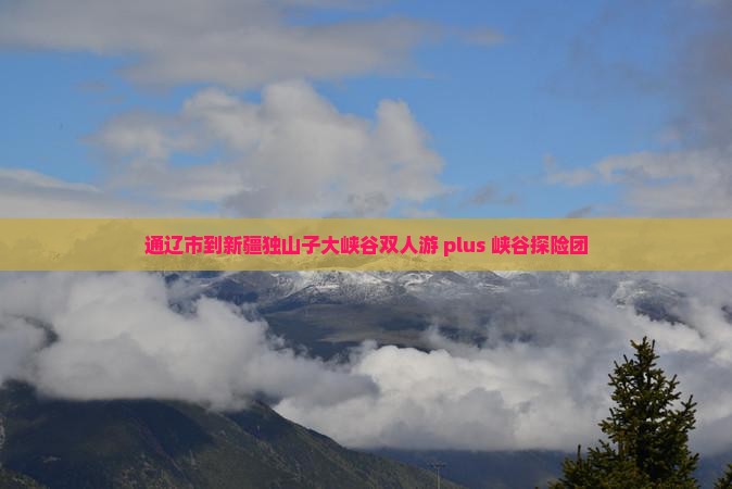 通辽市到新疆独山子大峡谷双人游 plus 峡谷探险团