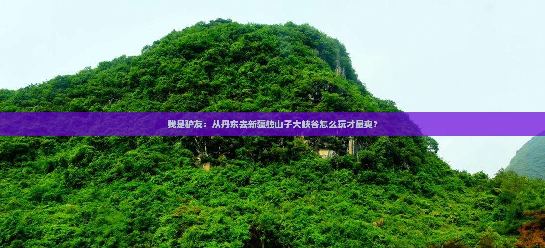 我是驴友：从丹东去新疆独山子大峡谷怎么玩才最爽？