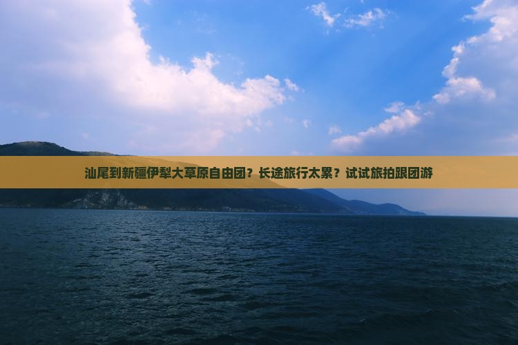 汕尾到新疆伊犁大草原自由团？长途旅行太累？试试旅拍跟团游