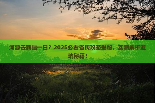 河源去新疆一日