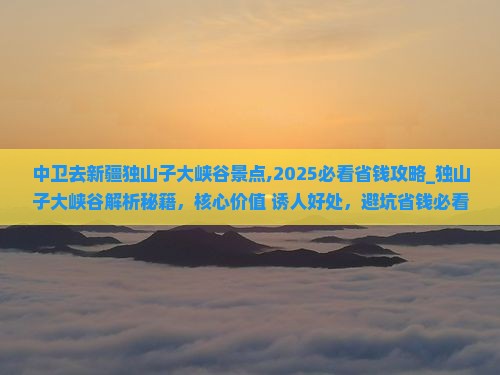 中卫去新疆独山子大峡谷景点