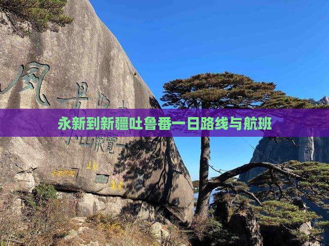 永新到新疆吐鲁番一日