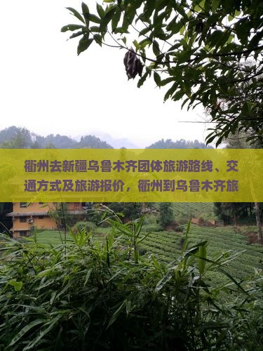 衢州去新疆乌鲁木齐团体旅游