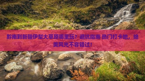 黔南到新疆伊犁大草原哪里玩