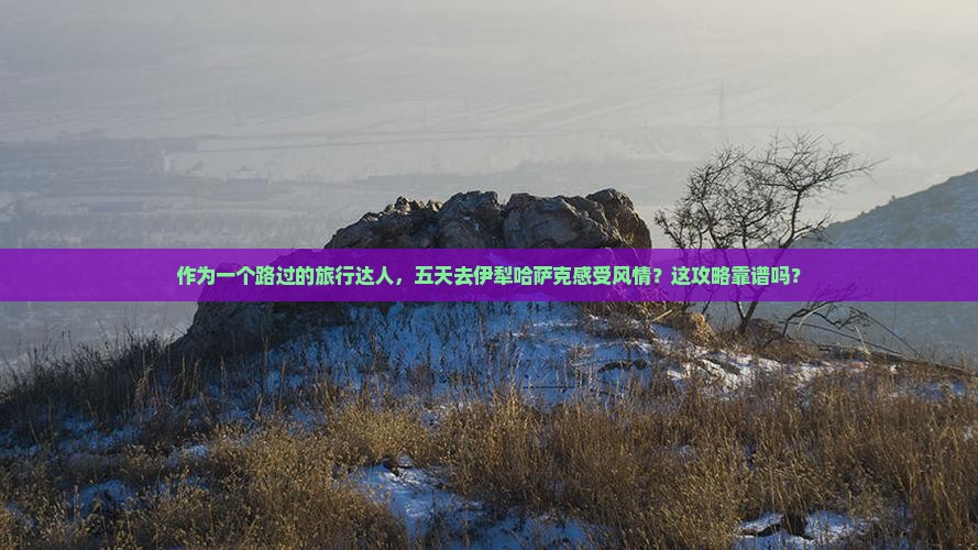 作为一个路过的旅行达人，五天去伊犁哈萨克感受风情？这攻略靠谱吗？