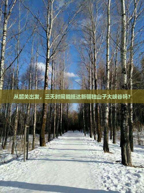 从韶关出发，三天时间能抵达新疆独山子大峡谷吗？