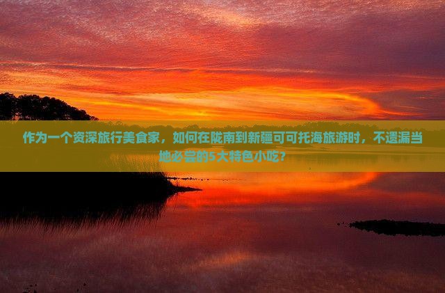 作为一个资深旅行美食家，如何在陇南到新疆可可托海旅游时，不遗漏当地必尝的5大特色小吃？
