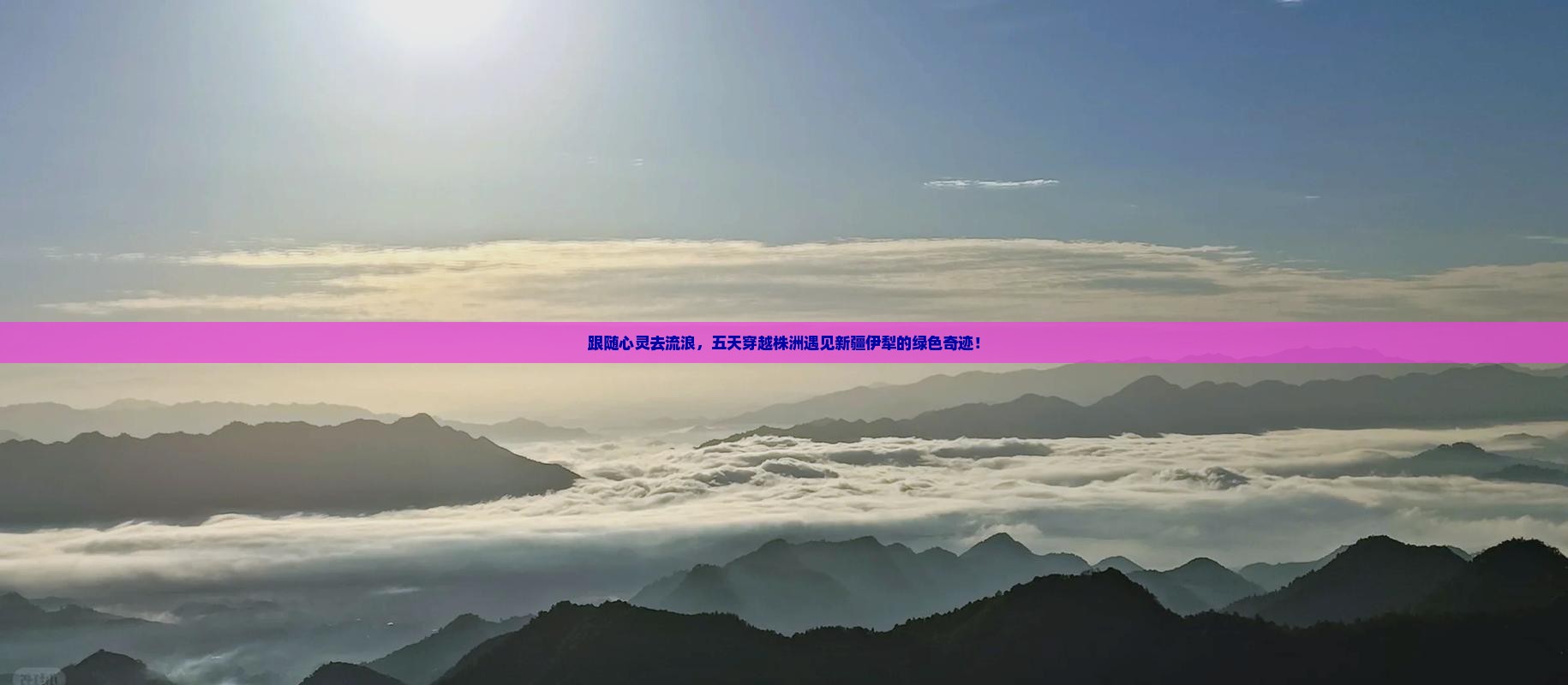 跟随心灵去流浪,五天穿越株洲遇见新疆伊犁的绿色奇迹! 跟随心灵去流浪,五天穿越株洲遇见新疆伊犁的绿色奇迹!