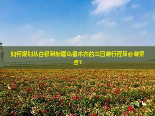 如何规划从白银到新疆乌鲁木齐的三日游行程及必游景点？