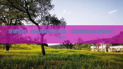 穿越玉树，探秘新疆独库公路，沿途哪些秘境最值得打卡？