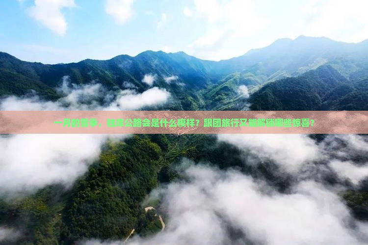 一月的雪季，独库公路会是什么模样？跟团旅行又能解锁哪些惊喜？