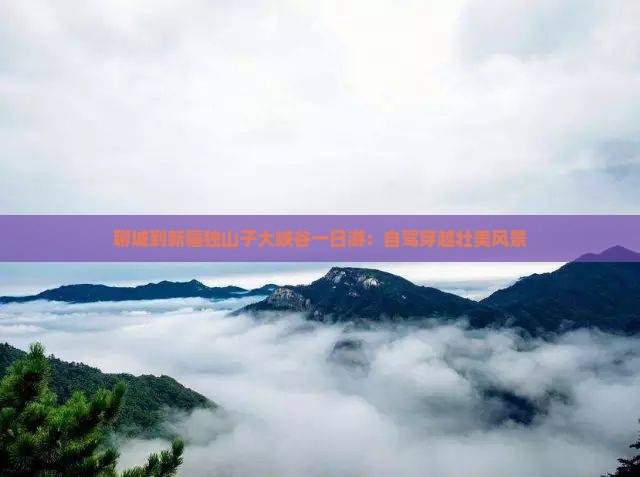 聊城到新疆独山子大峡谷一日游：自驾穿越壮美风景
