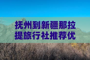 抚州到新疆那拉提旅行社推荐优质旅行线路