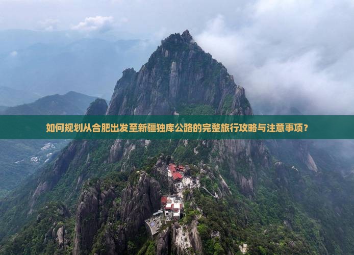 如何规划从合肥出发至新疆独库公路的完整旅行攻略与注意事项？