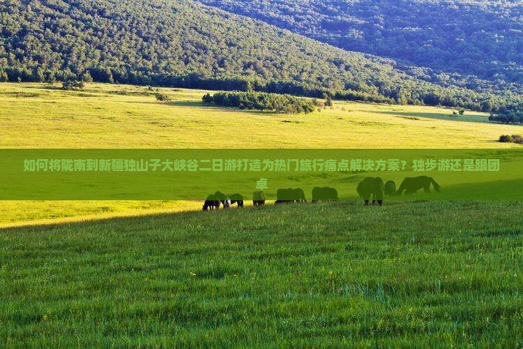 如何将陇南到新疆独山子大峡谷二日游打造为热门旅行痛点解决方案？独步游还是跟团卓