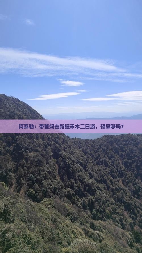 阿泰勒：带爸妈去新疆禾木二日游，预算够吗？