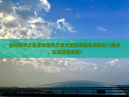 如何解决大连至新疆布尔津大型旅游团成员的出行痛点，实现舒适旅程？