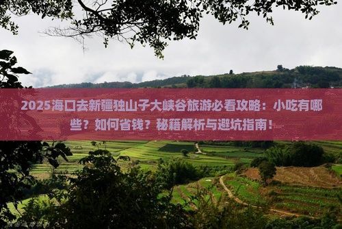 海口去新疆独山子大峡谷旅游小吃