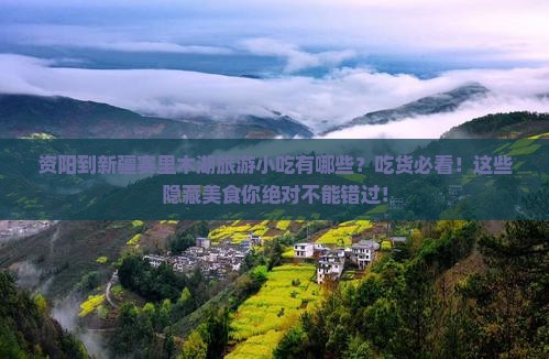 资阳到新疆赛里木湖旅游小吃