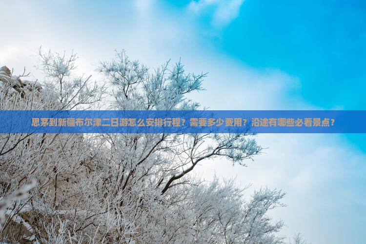 思茅到新疆布尔津二日游怎么安排行程？需要多少费用？沿途有哪些必看景点？