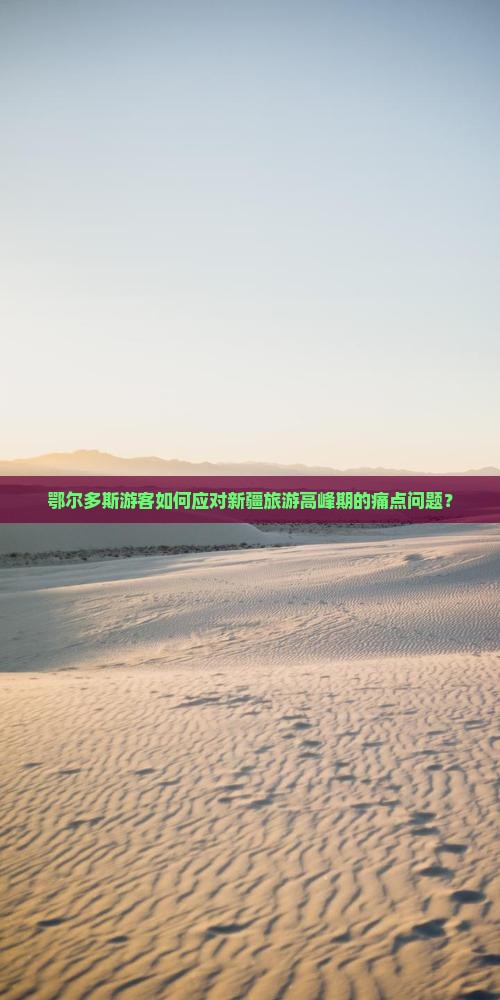 鄂尔多斯游客如何应对新疆旅游高峰期的痛点问题？