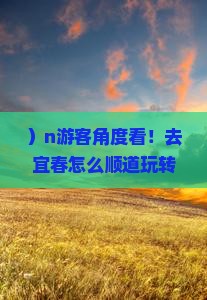 )n游客角度看!去宜春怎么顺道玩转新疆火焰山?5大必去秘境探秘! )n游客角度看!去宜春怎么顺道玩转新疆火焰山?5大必去秘境探秘!