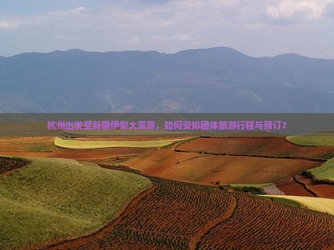 杭州出发至新疆伊犁大草原，如何安排团体旅游行程与预订？