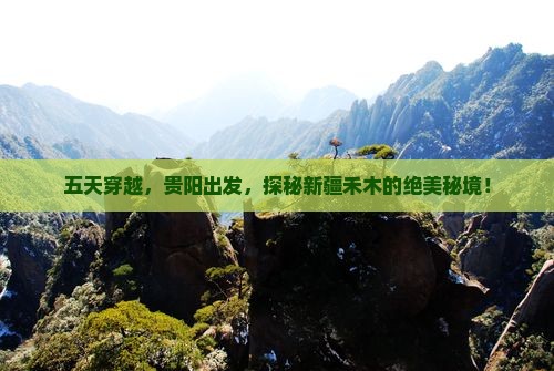 五天穿越，贵阳出发，探秘新疆禾木的绝美秘境！