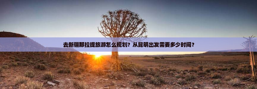去新疆那拉提旅游怎么规划？从昆明出发需要多少时间？