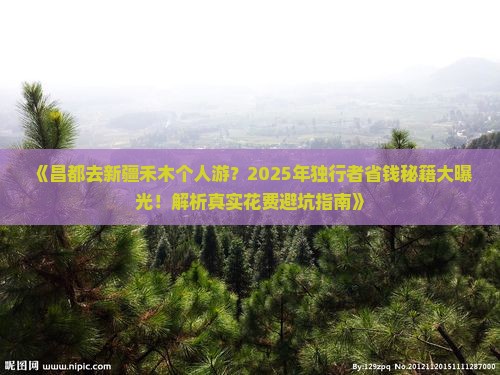 昌都去新疆禾木个人游