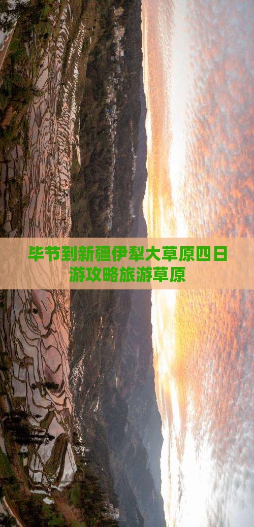 毕节到新疆伊犁大草原四日游