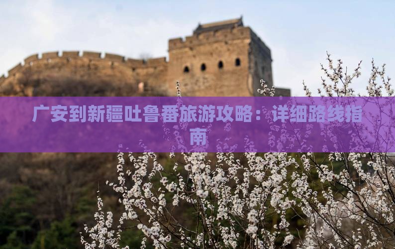 广安到新疆吐鲁番攻略