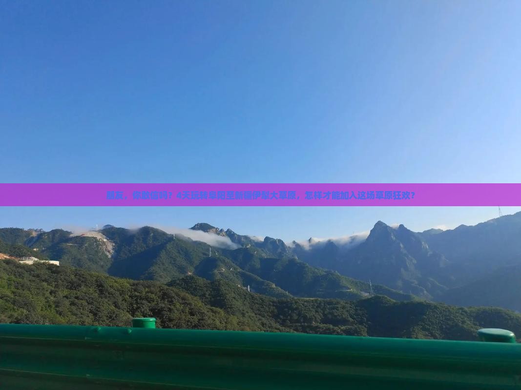 朋友，你敢信吗？4天玩转阜阳至新疆伊犁大草原，怎样才能加入这场草原狂欢？
